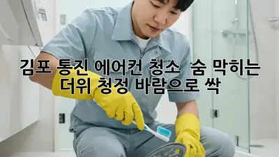 김포 통진 에어컨 청소 🌬️ 숨 막히는 더위, 청정 바람으로 싹!