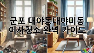 군포 대야동/대야미동 이사청소 완벽 가이드
