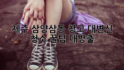제주 삼양삼동 창고 대변신! ✨ 청소 꿀팁 대방출 🧽